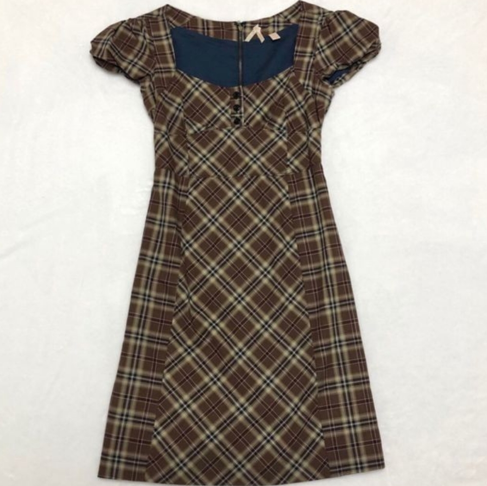 ISO! Brown Plaid Dress